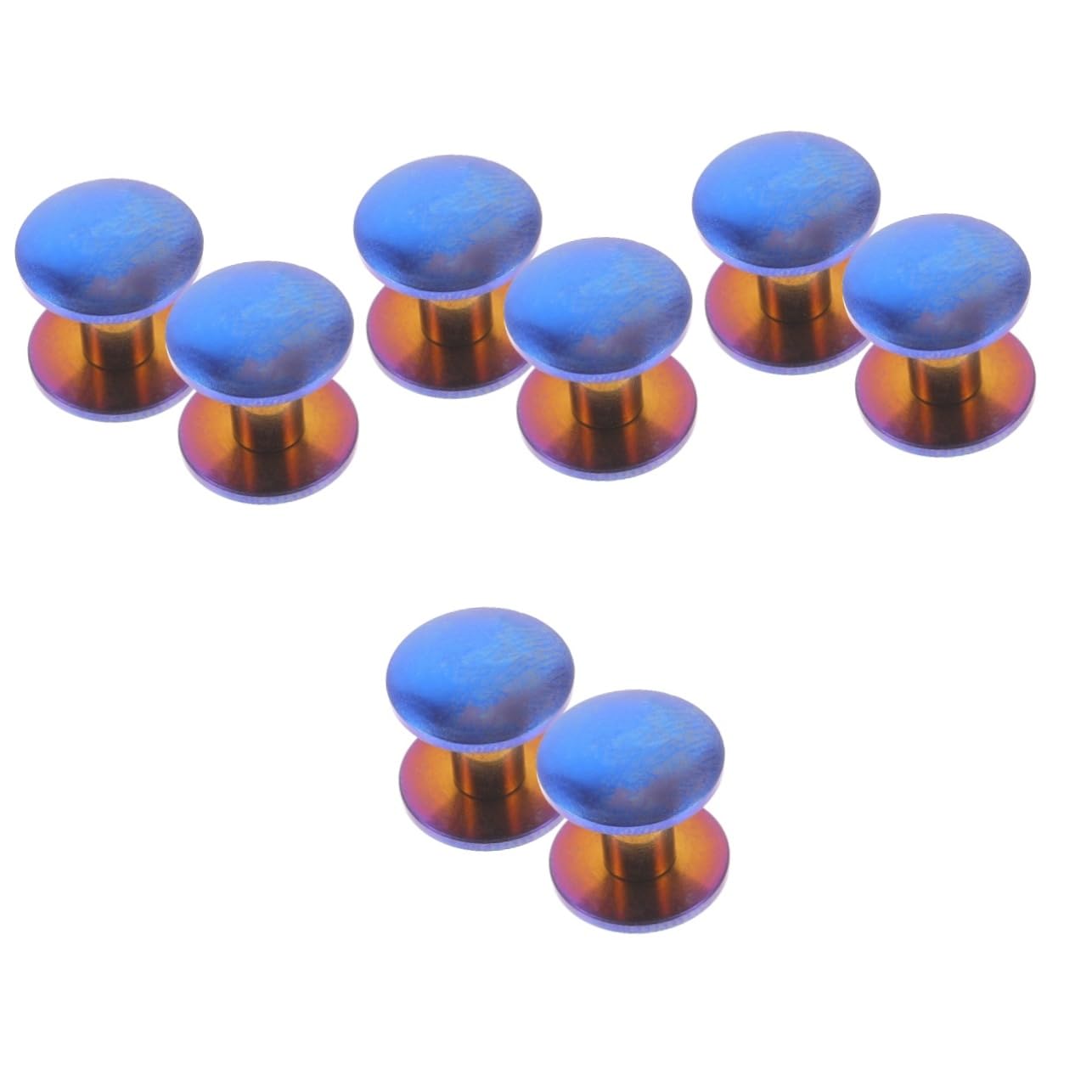 HAWILLOSCH 4sets Screws for Leather Belt Buckle Assorted Binding Screws Perfect for Crafts Photo Albums and More 2pcs*4