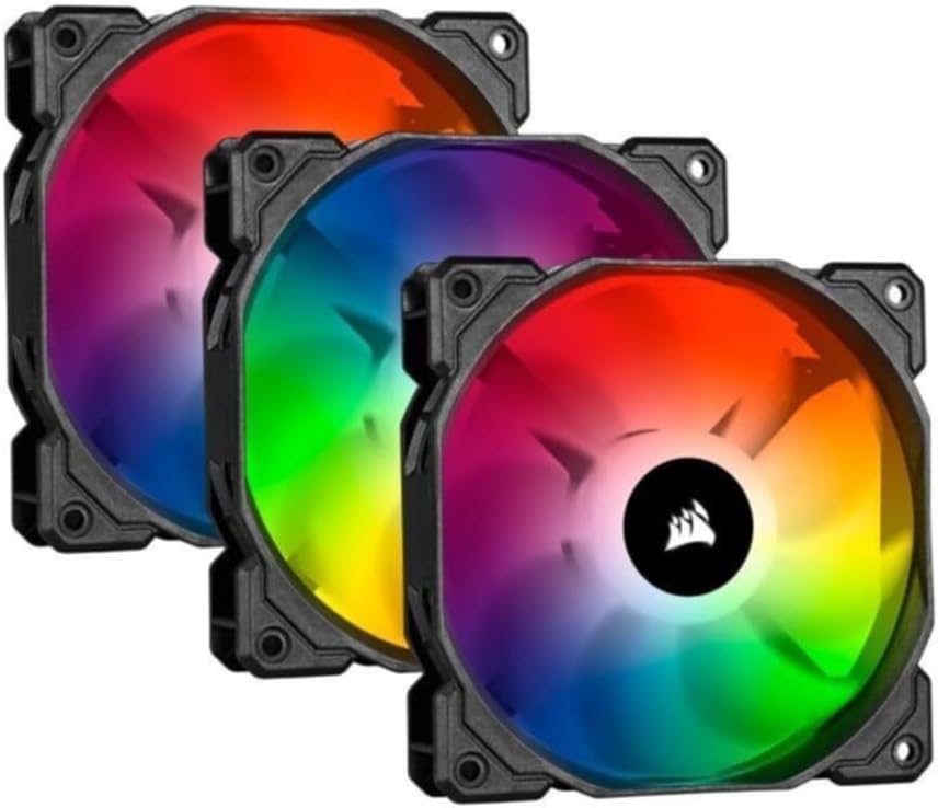 Corsair iCUE SP120 RGB Pro Performance 120mm Triple Fan Kit with Lighting Node Core - View 1