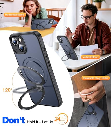 Support magnétique iPhone 15 rotatif pour visionner vos vidéos les mains libres - 7