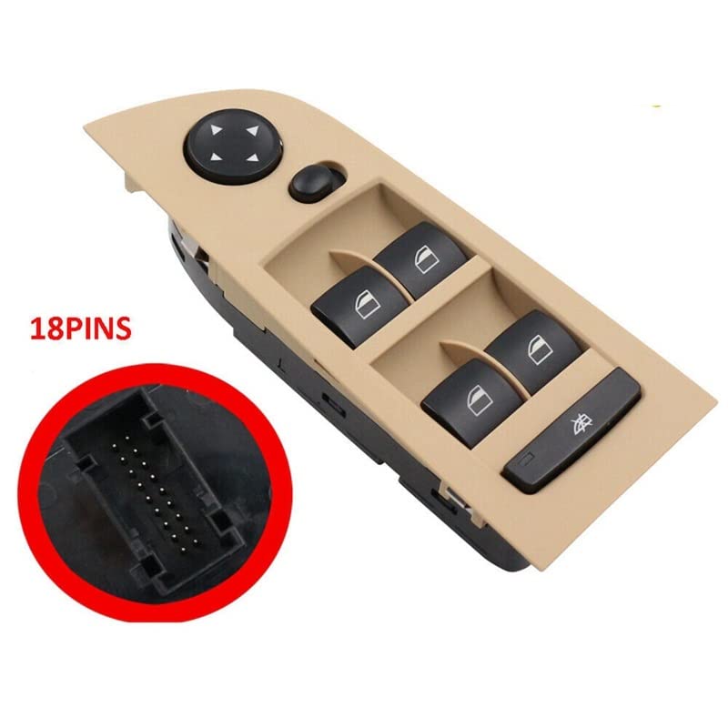 Bouton lève-vitre BMW E90 beige pour réparer une commande cassée
