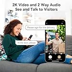 Video Smart Lock with Doorbell, 6 in 1 Keyless Entry Door Lock, Built-in WiFi Camera Deadbolt Lock for Front Door, Fingerprint, Keypad Code, App Control, Voice Control, Auto Lock, IP65, Video Calling - Image 3