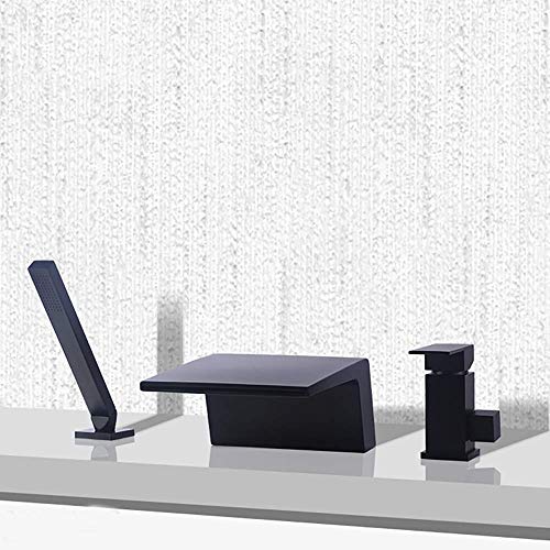 Robinet de baignoire cascade anti-éclaboussures avec douche à main