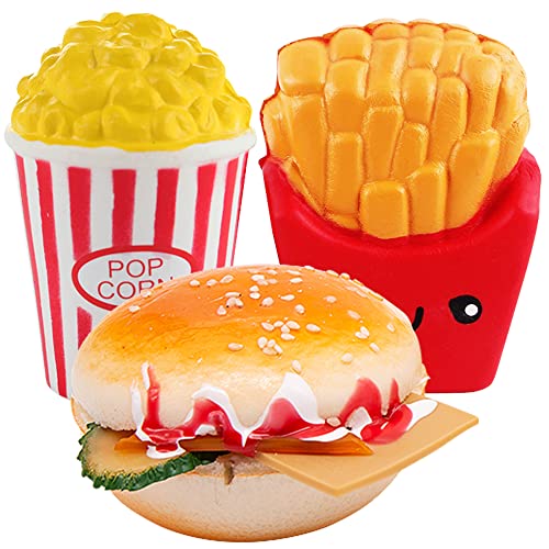 3Pcs Squishies, Kawaii Antistress Squishy, Slow Rising Squishy Toys Regalo per Bambini Giocattolo Antistress per Ragazze Ragazzi