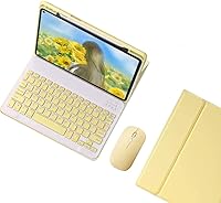 Vista 15 de Funda de teclado compatible con iPad de 9ª, 8ª y 7ª generación de 10.2 pulgadas, iPad Air de 3ª generación, iPad Pro de 10.5 pulgadas, teclas