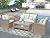 LUMISOL 4 Piece Outdoor Patio Furniture Set, Rattan Coversation Set Sectional Sofa High Back Wicker Rattan Chair Set with Coffee Table (Beige)