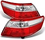 For Toyota Camry Red Clear Outter Piece Rear Tail Lights Driver Left + Passenger Right Replacement Pair