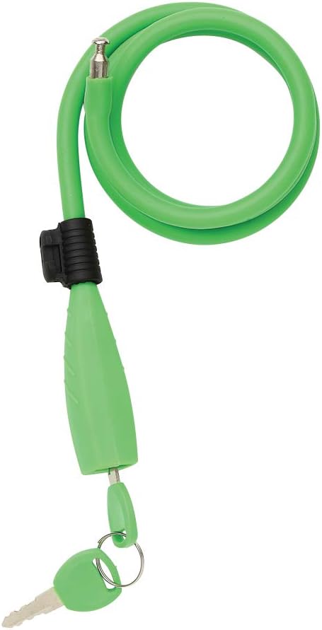 Mv-Tek Neon Unisex Adult Spiral Padlock, Green, 1 m