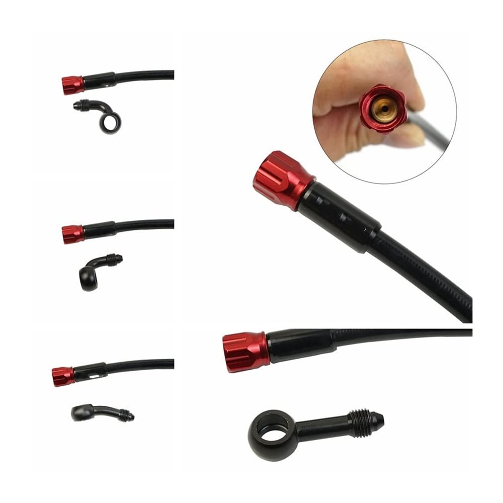 Adaptateur Hydraulique De Frein 1 Vers 3 Pour Vélo électrique – Compatible M8, En Alliage 7075, Noir – Remplacement Pour Tuyau De Frein, Scooter Et Trottinette