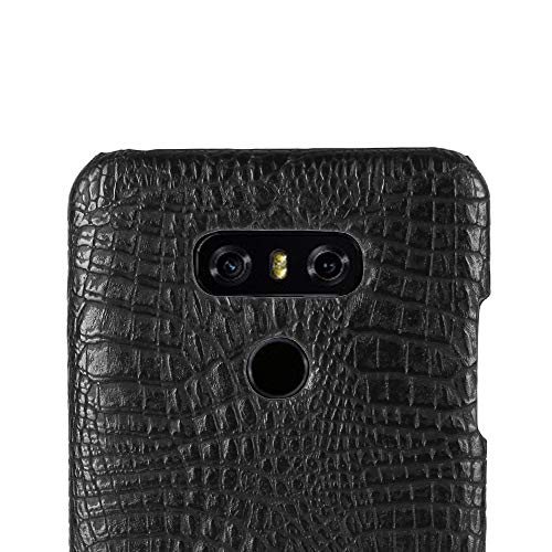 Image of Bright PU Leather Hard Back Case Cover for BlackBerry DTEK50 - Black