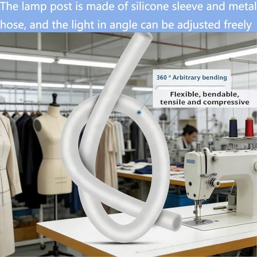 Lumière machine à coudre USB blanche avec positionnement en croix - 7
