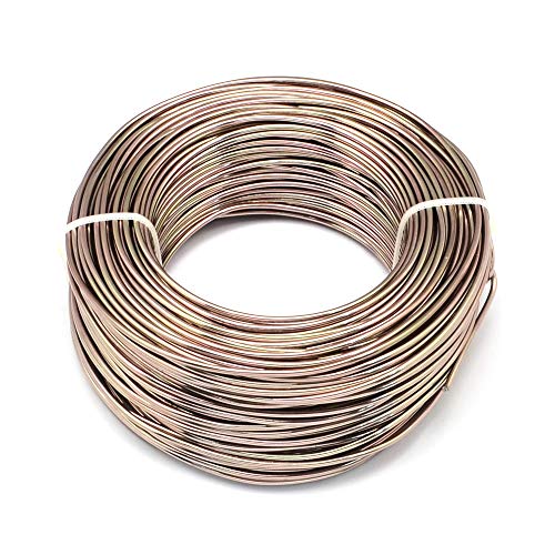 Alambre de metal maleable PandaHall para crear joyería artesanal y esculturas en color camello