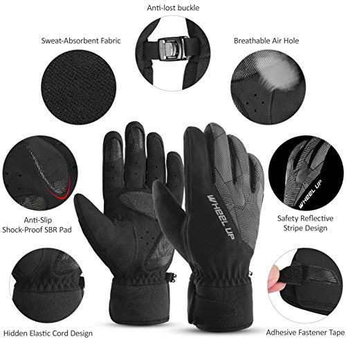 Luvas, Romacci Luvas de inverno Luvas à prova d'água à prova de vento Luvas de snowboard quente Luv