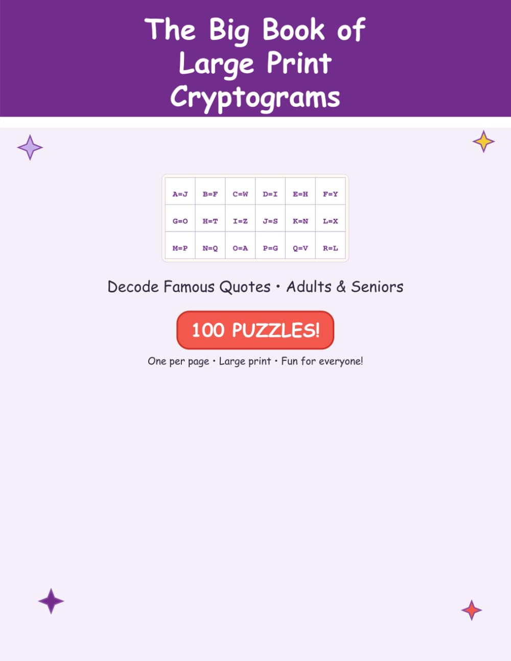 The Big Book of Cryptograms: 100 Brain-Boosting Code-Breaking Puzzles