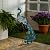 Evergreen Garden 33" Outdoor Solar Peacock Statue | Metal Peacock Decor LED Solar Lights | Garden Stake Lights | Patio Yard Garden Lawn Party Wedding Decoration