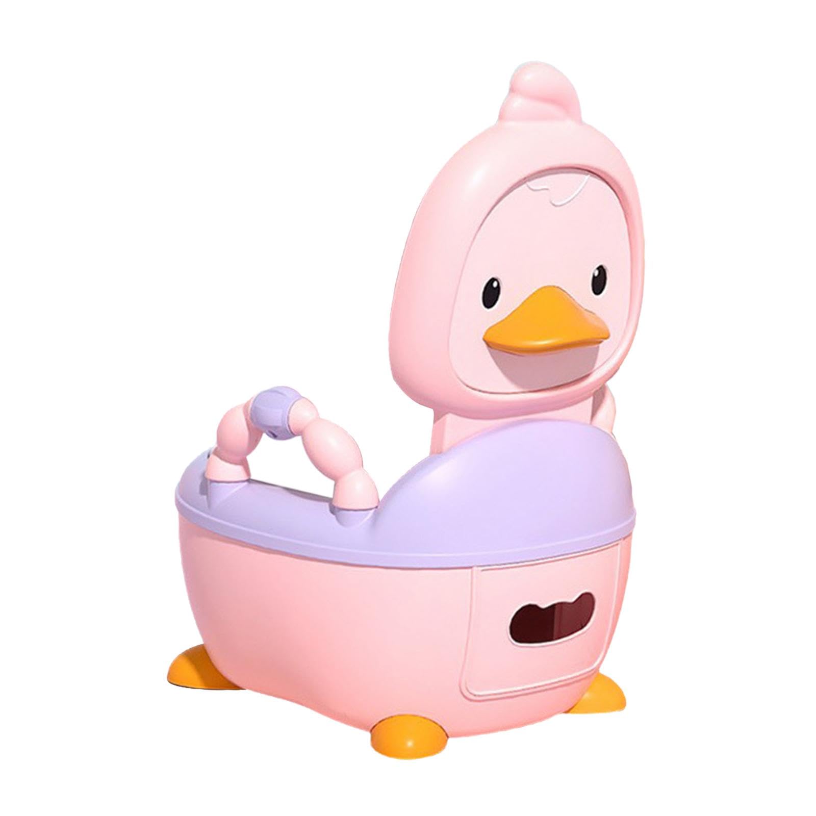 Seggiolino per Vasino per Bambini Piccoli, Design Portatile E Igienico, ROSA