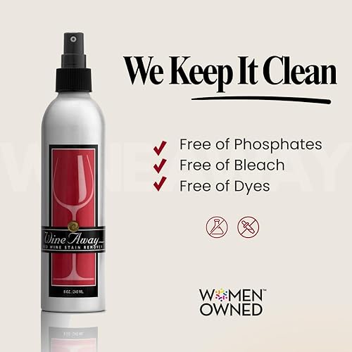 Miniatura 6 de Wine Away Removedor de manchas de vino tinto, colección Signature de aluminio, botella de 8 onzas (paquete de 2)