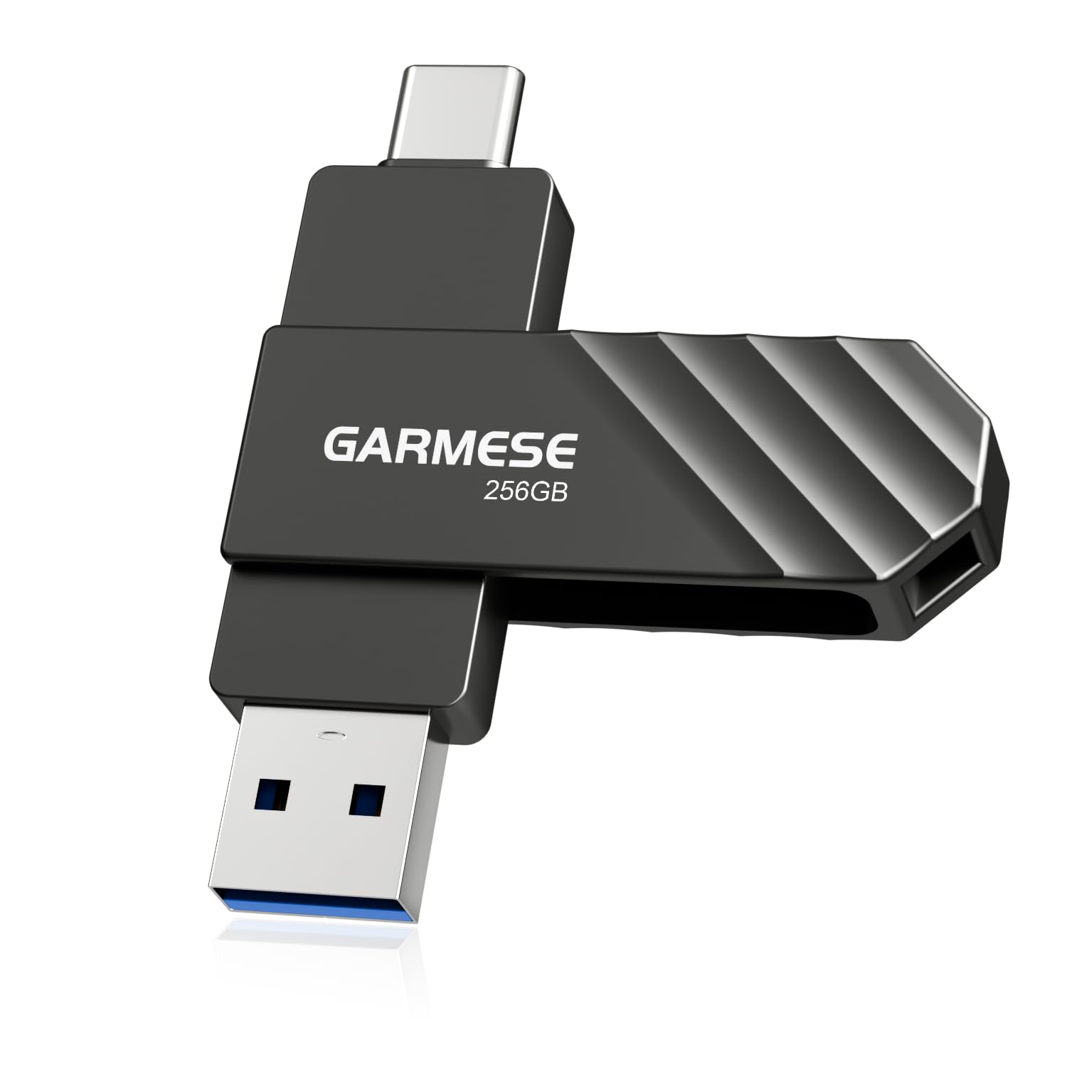 Unidad flash USB C de 256 GB, velocidad de lectura de hasta 150 MB/s USB 3.2 Gen 1, unidad de pulgar de alta velocidad, Plug and Play, memoria de doble puerto compatible con teléfonos
