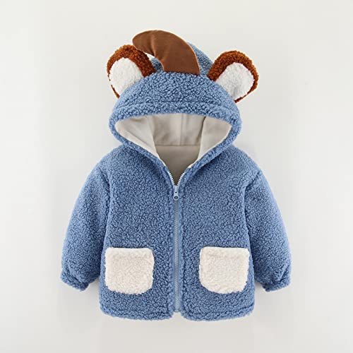 Cute Hoodie for Toddler Boys Girls Winter Windproof Cartoon Hooded Coat Jacket Kids Warm Fleece Outerwear2