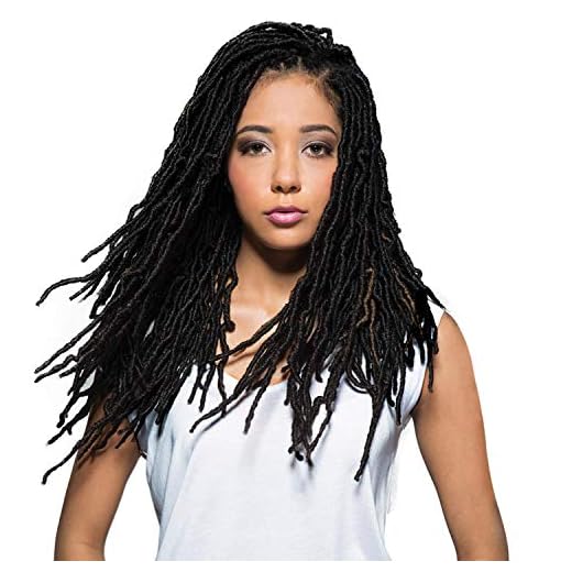 Bobbi Boss Synthetic Hair Crochet Braids African Roots Braid Collection Nu Locs 18" (4-Pack, 613)