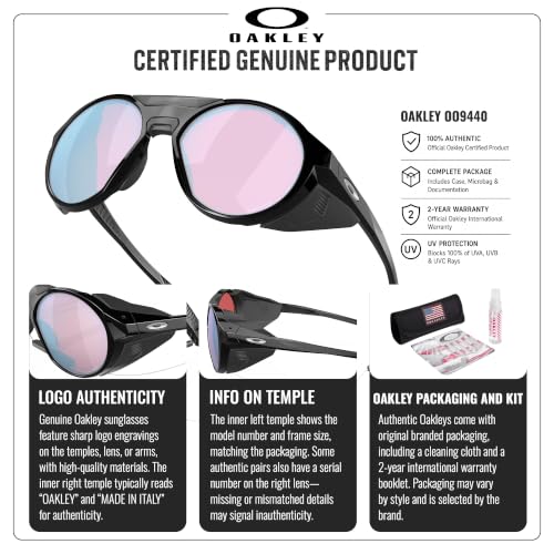 Image of Oakley CLIFDEN OO9440 Round Shape Sunglasses With Official Eyewear Kit | Men's Sunglasses
