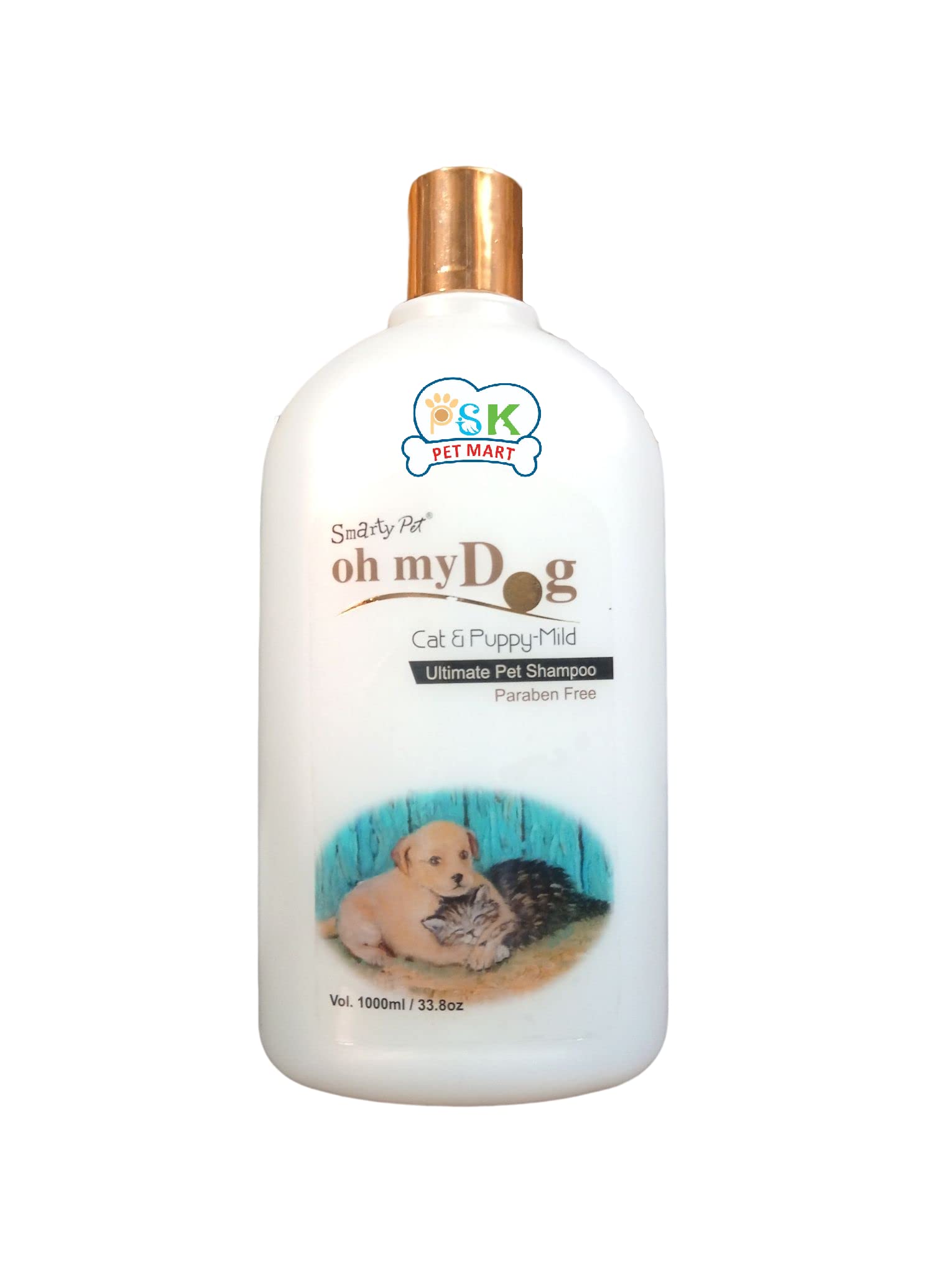 PSK PET MART Naturally Organic Oh My Dog Shampoo for Smelly Dogs | Pet Shampoo | Grooming Products for Dogs (Cat & Puppy Mild- 1000 ml) (B0BDG6R884) Amazon Price History, Amazon Price Tracker