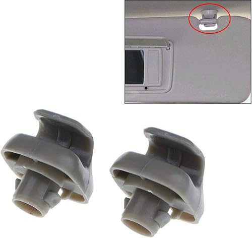 Miniatura 2 de Poweka Sunvisor Clip gancho de repuesto compatible con Accord 1998-2007 1996-2004 Civic 2007-2011 CR-V 1999-2010 Odyssey 2006-2011 Ridgeline,
