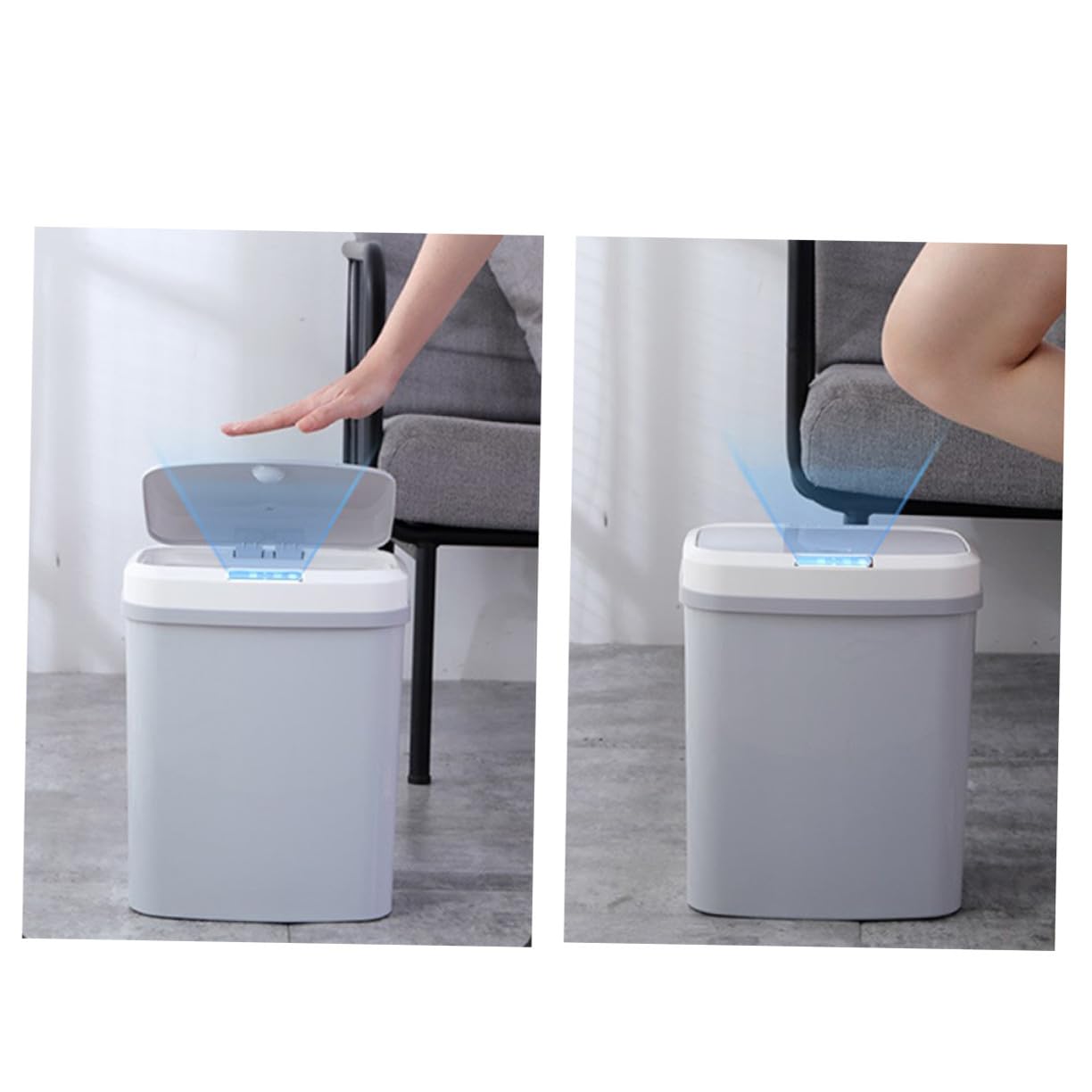 Intelligenter Mülleimer mit Sensorautomatik Wasserdichtes Design für Küche und Bad Berührungsloses Öffnen und Schließen Energiesparend für Smart Home