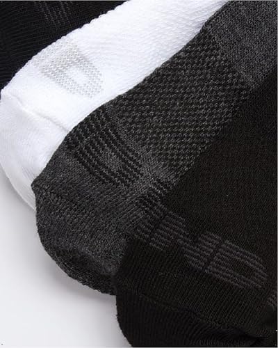 AND1 Men's Athletic Crew Socks - 12 Pack Performance Stretch Crew Length Running Socks with Arch Compression (Sizes: 6-12.5)4