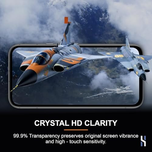 Image of Tempered Glass for Google Pixel 8A (6.1 Inch) Military Grade 9H Screen Guard, Anti-Scratch, Shatterproof, Edge-to-Edge Full Coverage - Black Border