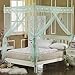 4 Corner Bracket, Bed Canopy Bracket, Stainless Steel Frame with Strong Metal Tee Connecters, Fit for Twin/Full/Queen/King/California King Size Bed,27MM 23.9.9 (Color : 33mm, Size : 1.5M)