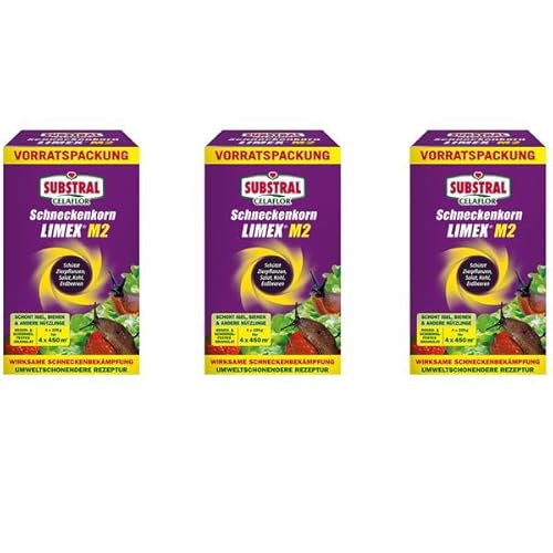 Preisvergleich Produktbild Schneckenkorn Limex M2 4x225g - Regenfestes Ködermittel gegen Schnecken