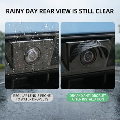 Protector de lluvia de cámara de visión trasera antideslumbrante de coche 5