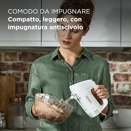Kenwood HMP30.A0WH Bianco, Sbattitore A 5 Velocità 450W - 4