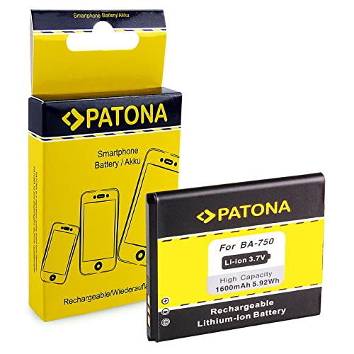 PATONA Batterie BA-750 Compatible avec Sony Ericsson Xperia Arc (LT15i) Arc S (LT18i)