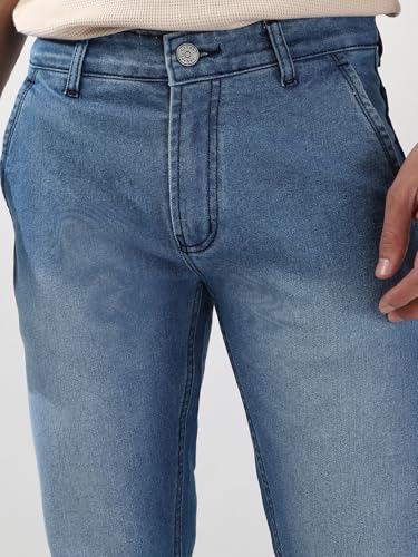 Image of Urbano Fashion Men's Regular Fit Washed Jeans Stretchable