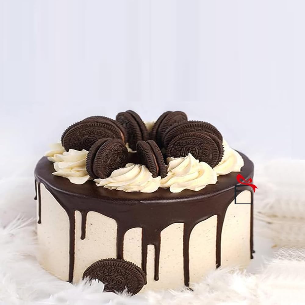 EG2i Chocolate Oreo 500 Gram Cake for Birthday, Fresh Cake for Anniversary, Valentine, Christmas, Mother's Day - 500 Gram, (Express Delivery, Same Day Delivery)