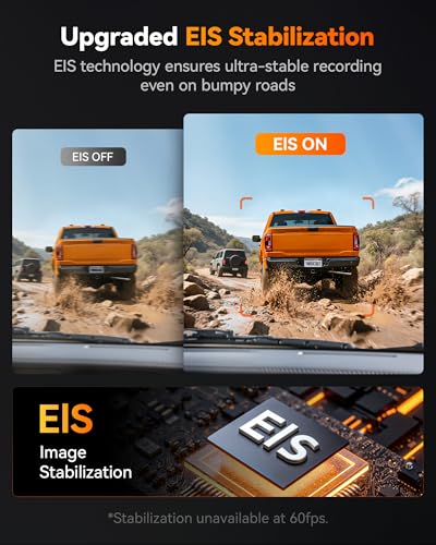 Image of WOLFBOX X3 PRO Dash Cam Front and Rear, Dual STARVIS 2 IMX675, 1440P 60FPS+1440P ADAS Car Camera, EIS Image Stabilization with Ultra-Fast 5.8GHz WiFi, Voice Control & 3 inch Touch Screen, 64GB Card & GPS