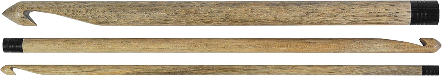 Revolution Fibers Driftwood - Set di uncinetti per uncinetti, in denim grigio, 10 uncinetti, taglie dalla E alla M