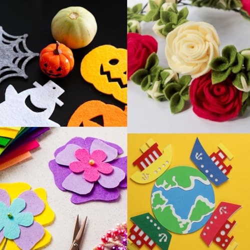 Premium White Acrylic Craft Felt - 36" x 36" Soft Woven Fabric Sheets for DIY, Sewing, and Art Projects 7 Premium White Acrylic Craft Felt - 36" x 36" Soft Woven Fabric Sheets for DIY, Sewing, and Art Projects - Image 6