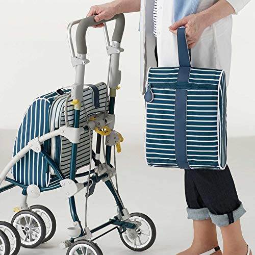 Amazon｜【フランスベッド正規品】 シルバーカー ブルー ストライプ