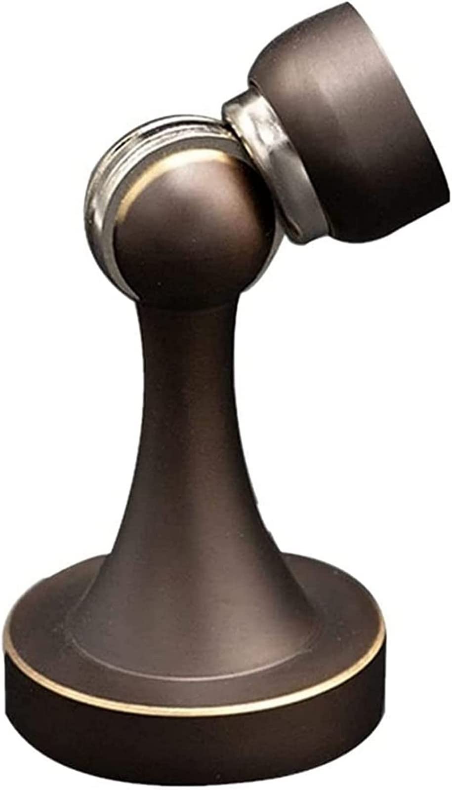 Nvsfzgiyg Nero Door Stop Stopper Brass Strong Magnetic Anti-Collision Bathroom, Invisible Punching Installation,Black Bronze Adjustable Height, For Kitchen
