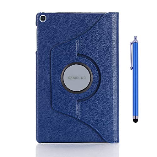 Funda Flyorigin Compatible con Galaxy Tab A 10.1(2019)Piel sintética de primera calidad,multifunción,funda de soporte de 10,1 "Rotación de 360 grados,con función de despertador automático+Stylus pluma Cover