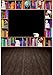 Produktbild Neue 5x7ft Back to School Vinyl Fotografie Hintergrund Tafel Regal Bücher gestapelt Schulmaterial Dunkelbraun Holz Fotohintergründe Fotos Photoshoot Studio Zubehör
