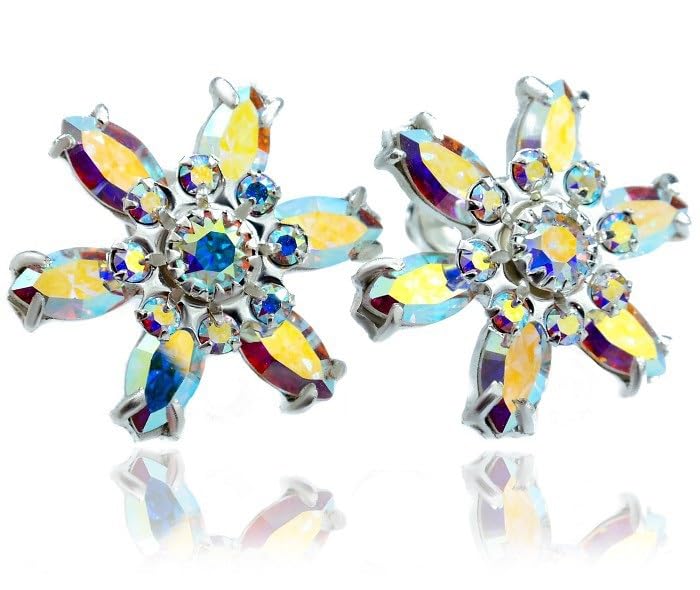 Boucles d'oreilles bleu azur uniques en argent pour sublimer vos tenues