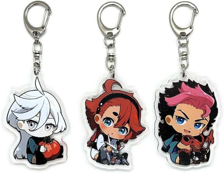 EBTY DREAMS Inc. - Set of 3 Gundam Witch From Mercury Acrylic Keychain Suletta, Miorine Rembran, Guel Jeturk v1