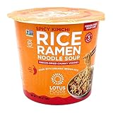 LOTUS FOODS Spicy Kimchi Rice Ramen Noodle Soup, 1.98 OZ