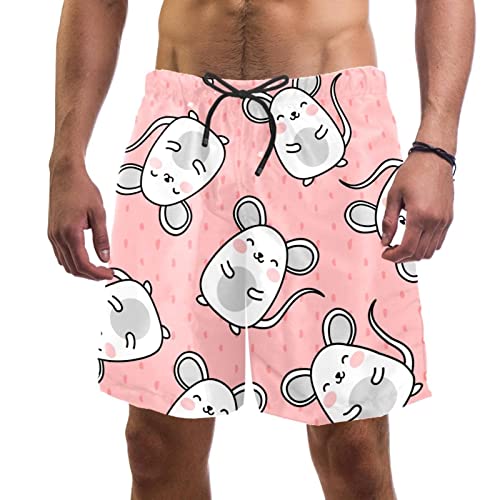 Maillots de bain pour hommes JDEZ short de plage imprimé souris mignonne