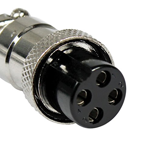 Aviation Plugs GX20-4, Lsgoodcare 10Pcs 20mm 4 Pin Din Female/Male Aviation Connector Plug with 5Pcs Aviations Plug Caps - Image 4