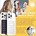 PKYAA Anteel Silicone Suction Phone Case Adhesive Mount, Upgraded Super Strong Grip, Durable, Easy to Use, Hands-Free Sticky Phone Holder for Selfies, Tiktok Videos, 2.56