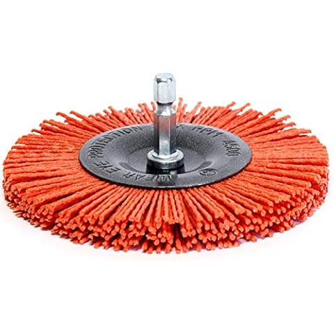 S&R Cepillo Circular de Nylon 100 mm AGRESIVO para madera y metal Cover